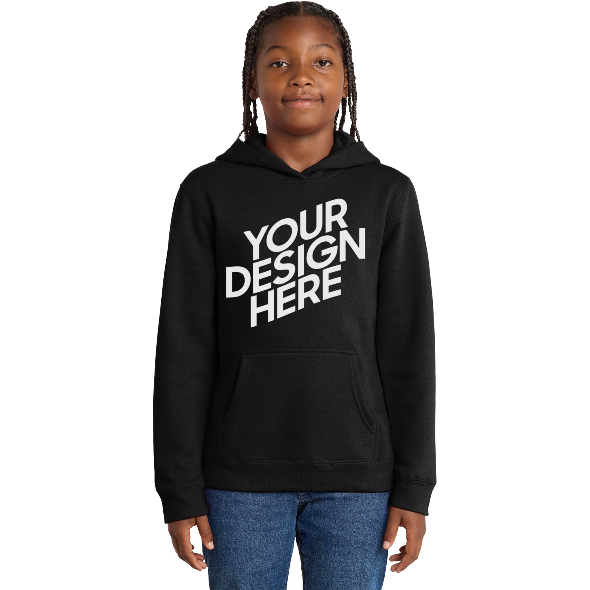 District Custom Youth V.I.T. Fleece Hoodie (DT6100Y)