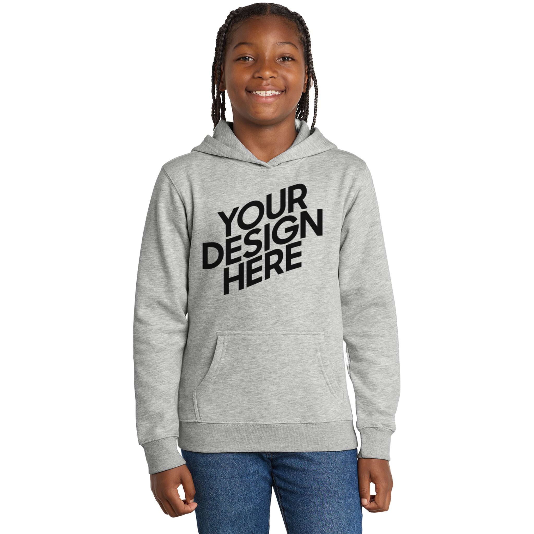 District Custom Youth V.I.T. Fleece Hoodie (DT6100Y)