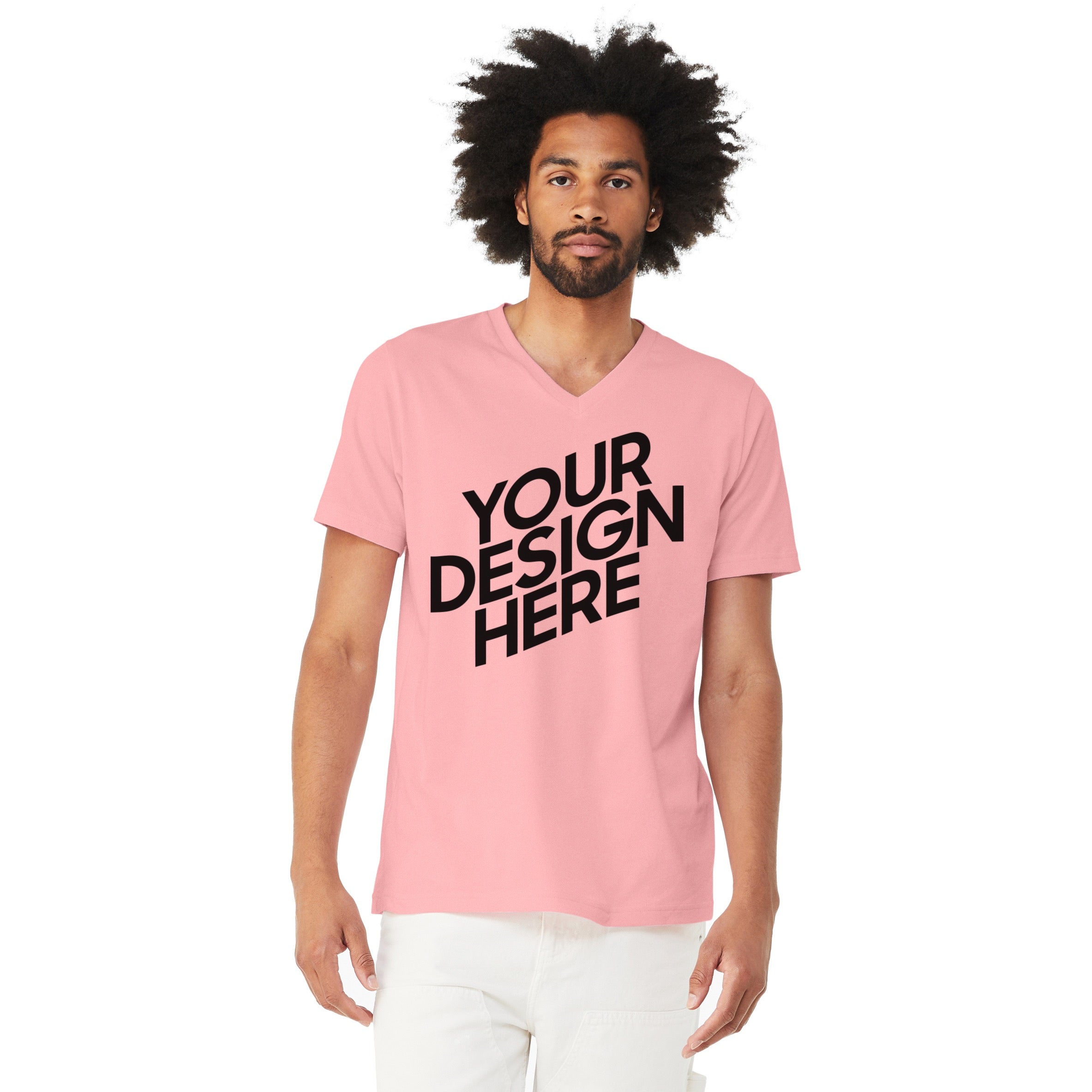 Bella+Canvas Custom Unisex Jersey Short Sleeve V-Neck Tee (3005)