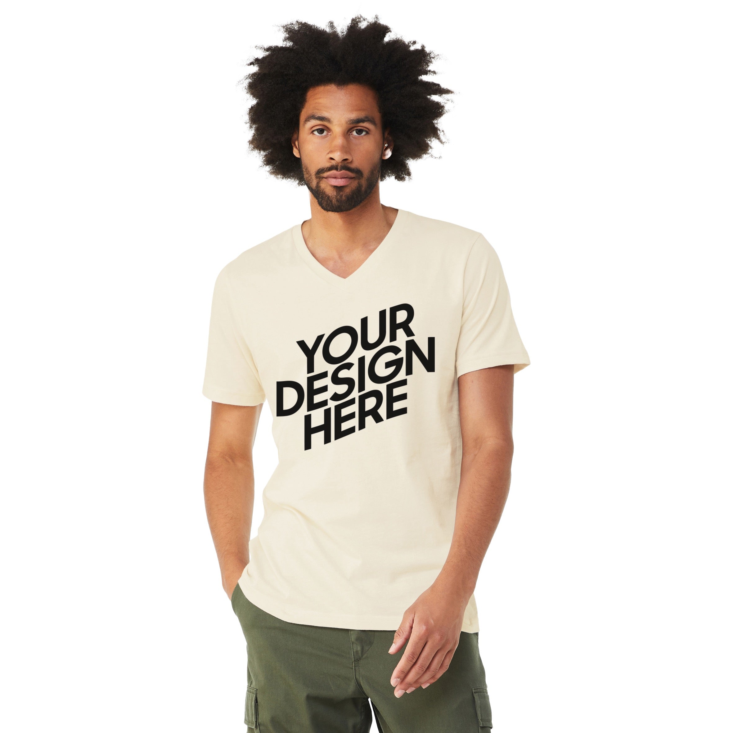 Bella+Canvas Custom Unisex Jersey Short Sleeve V-Neck Tee (3005)