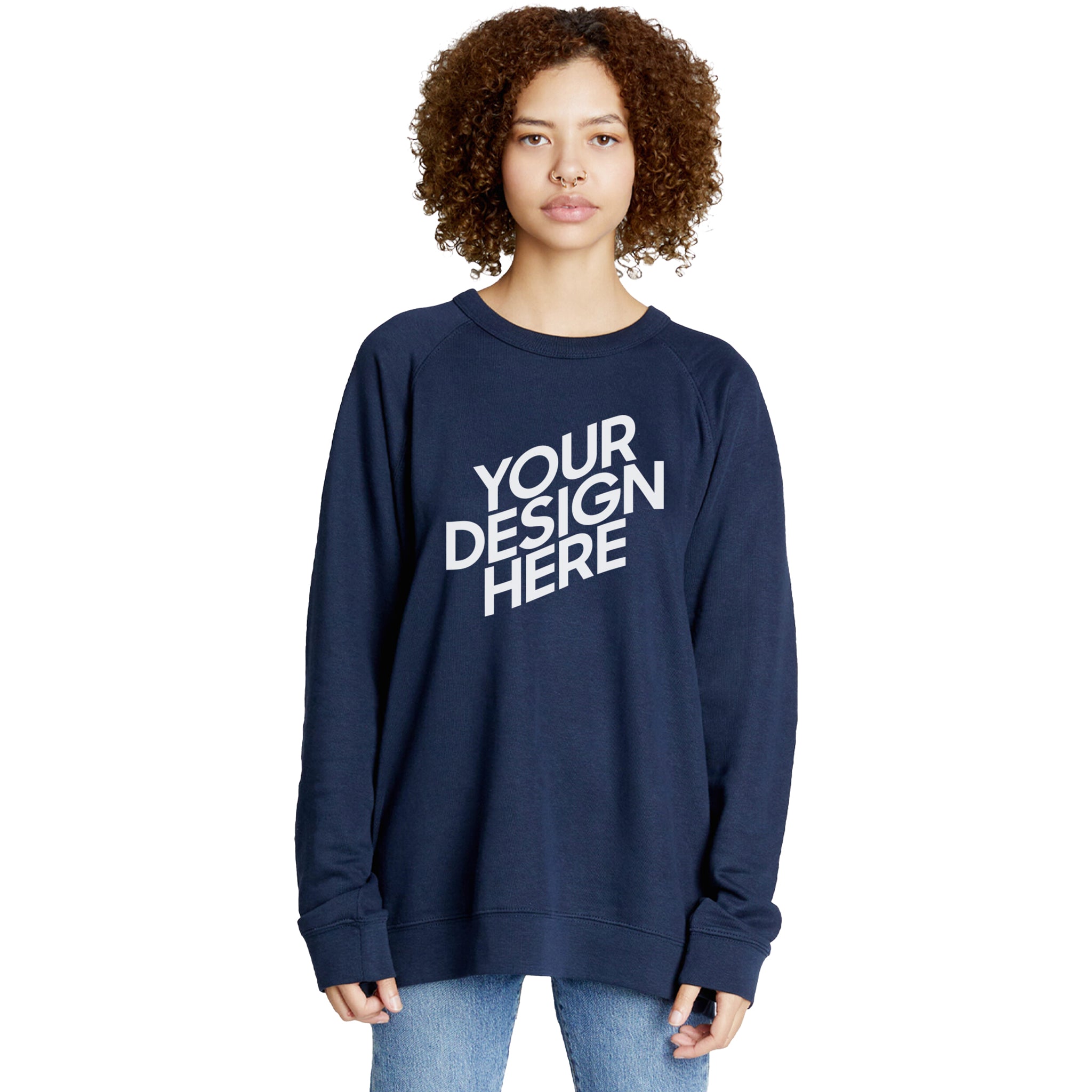 Lane Seven Custom Unisex French Terry Raglan Crewneck (LS13004)